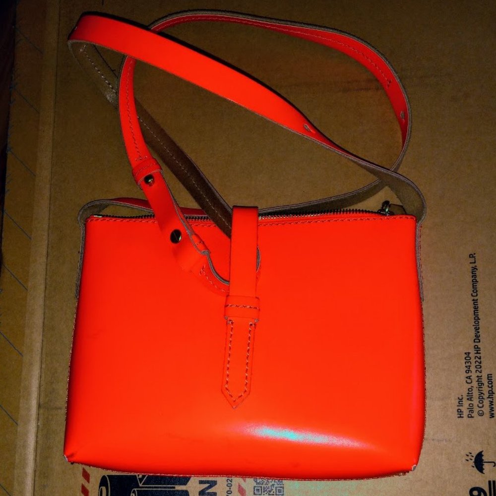 J. Crew Parker Vintage Crossbody Leather Messenger Bag, $17. or less